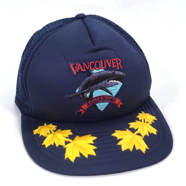 Vancouver Aquarium Snapback Cap British Columbia Canada Mesh Trucker Hat Lid c4