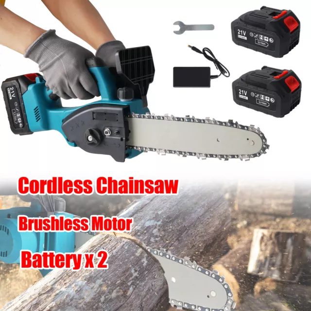 10'' Brushless Cordless Electric Wood Cutting Saw Chainsaw For Makita Battery AU