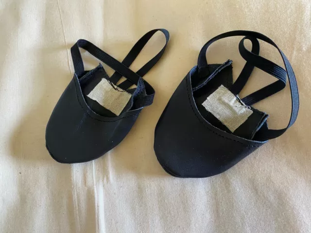 Scarpetta Danza Ritmica Mezza Punta In Pelle Gimer  Nero Nere 25 26 40 42