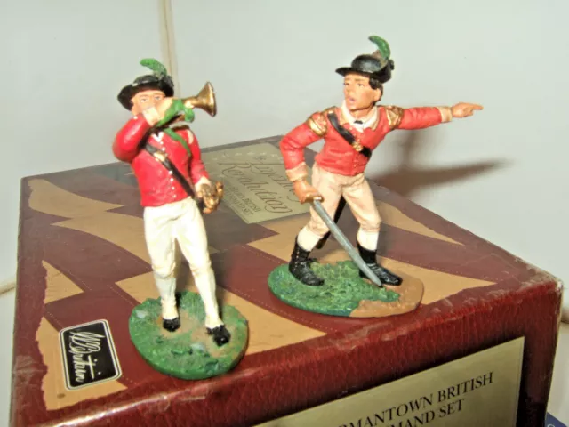 Britains 17351 American Revolution, Germantown British 40th Ft Command Set 54mm