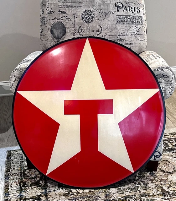 Vintage Genuine Large Hard Plastic Texaco Sign