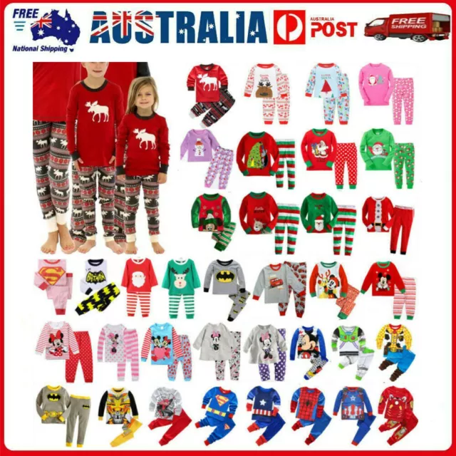 Child Kids Boys Girls Pjs Pyjamas Sleepwear Pajamas Nightwear Loungewear Costume