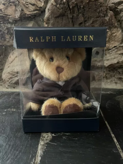 Ralph Lauren Polo Bear Plush Stuffed Animal Tuxedo Teddy 2022 New in Box