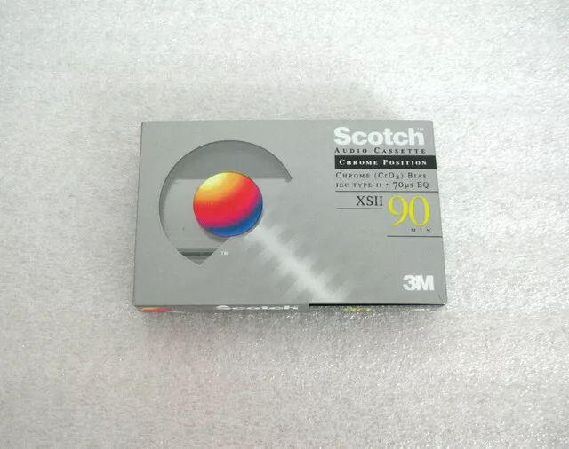 Scotch XSII 90 Chrome Audio Cassette Tape NEW 1993
