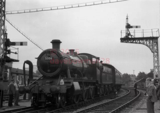 Photo  Gwr 5306 With The Rcts Railtour At Andover (2)  Railway Station 10/9/61