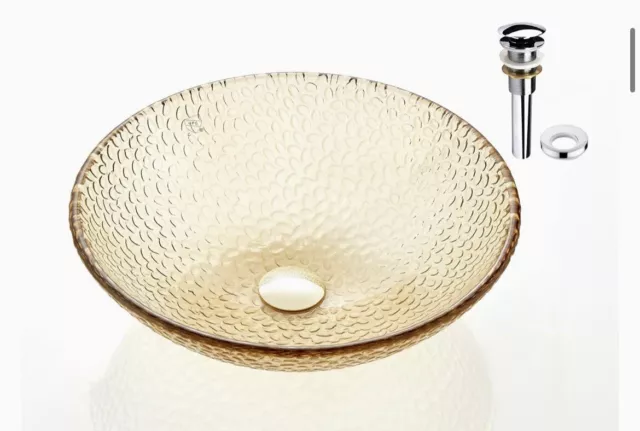 FANWIN STAR Pearl Series Glass Vessel Sink