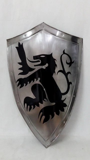 MEDIEVAL DRAGON KNIGHT Shield All Metal Handcrafted Armor Shield Sca 