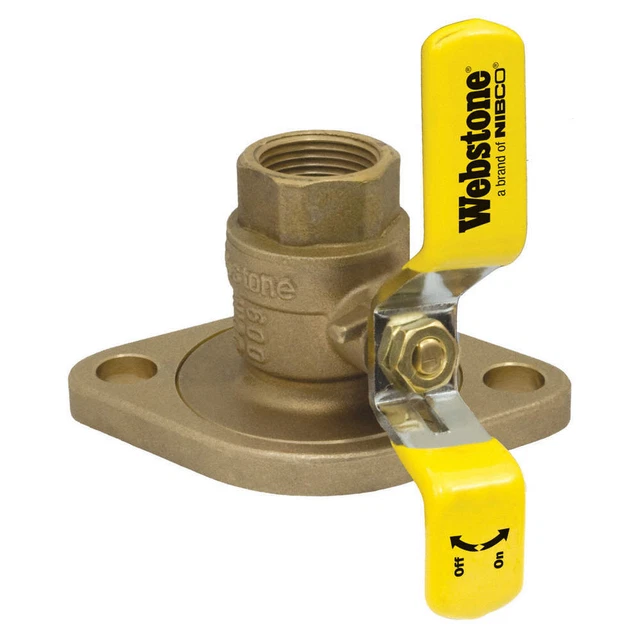 WEBSTONE 41405HV Rotating Flanged Ball Valve,1-1/4In