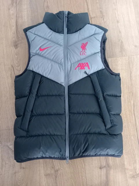 LIVERPOOL FC Mens Black down Puffa Padded gilet bodywarmer. Size M. vgc 19.99 PicClick UK