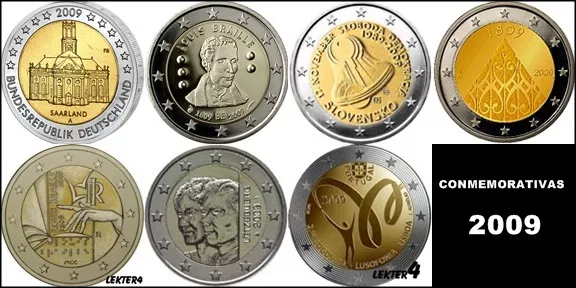 2 Euro Conmemorativos 2009 - Todos Los Paises