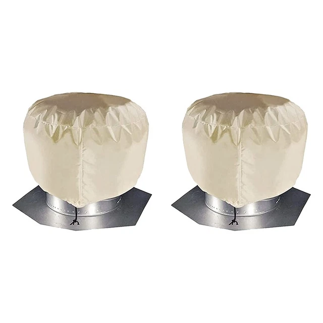 2 pezzi copertura sfiato tetto turbina 20 pollici x 20 pollici cachi I4H6