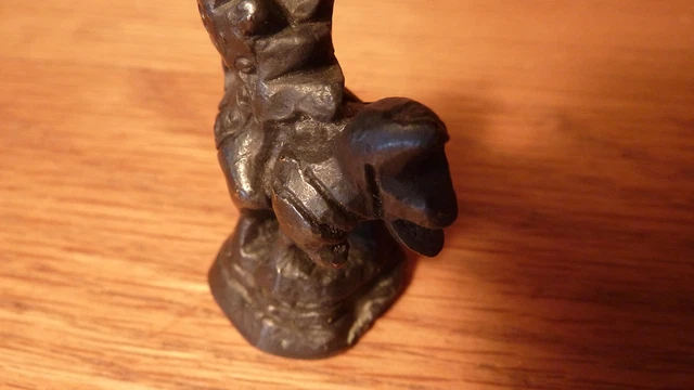 Vintage Burmese Solid Bronze Opium Scale Weight - Set Hintha Bird Figurine-5Pcs 4