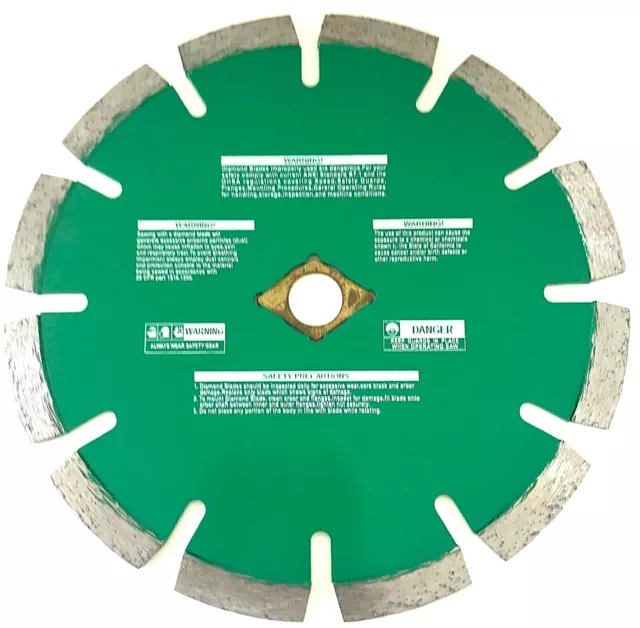 7" Laser Welded Green Concrete, asphalt Diamond Saw Blade