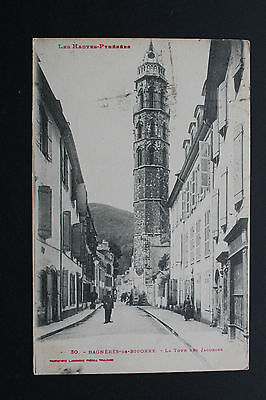 Postcard Antique 1928 Bagneres-de-Bigorre - La Tour Of Jacobins