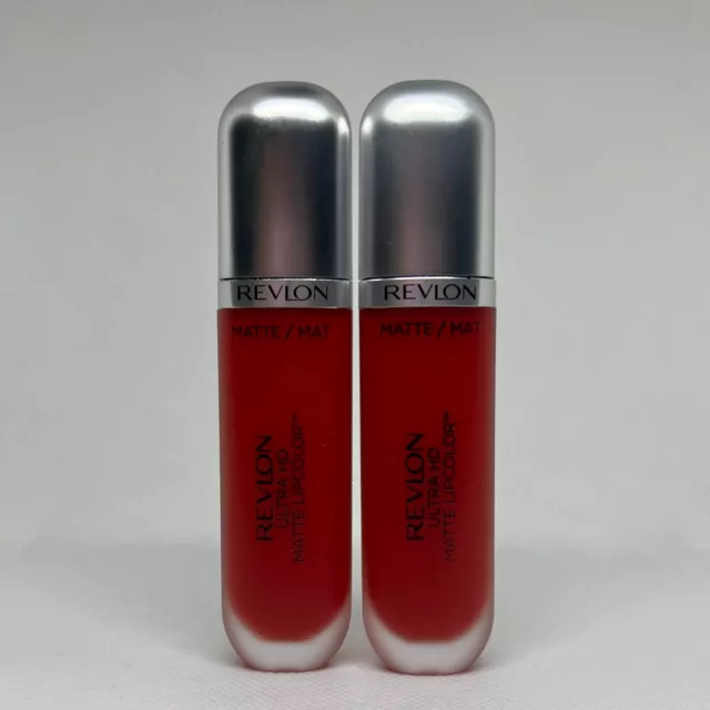 Revlon Ultra HD Matte Lipcolor 660 HD Romance 0.2 fl oz New Lot of 2