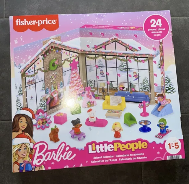 FISHERPRICE LITTLE PEOPLE Barbie Advent Calendar, 24 Christmas Figures