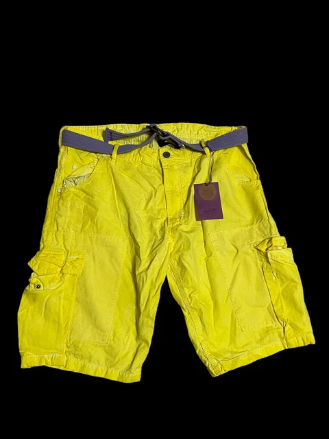 Jet Lag Jeans  Men's Cargo Shorts  Style MRU  Color Banana  Sz 40 NWT