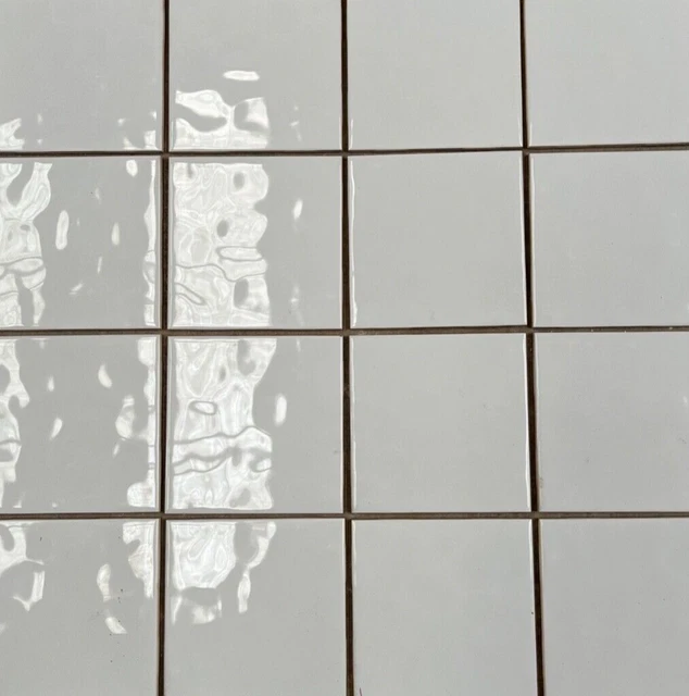 White 6x6 Wall Border Shower Bathroom Glossy Tile Ceramic Incepa 200 sqft