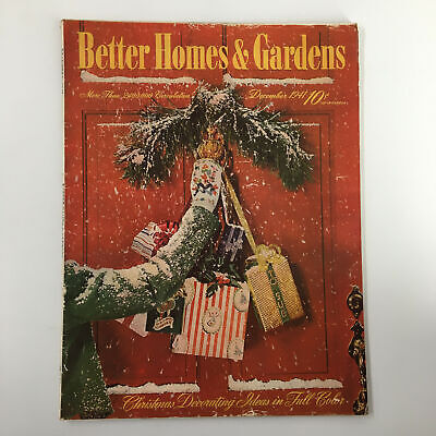 VTG Better Homes & Gardens Magazine December 1941 Christmas Decorating Ideas