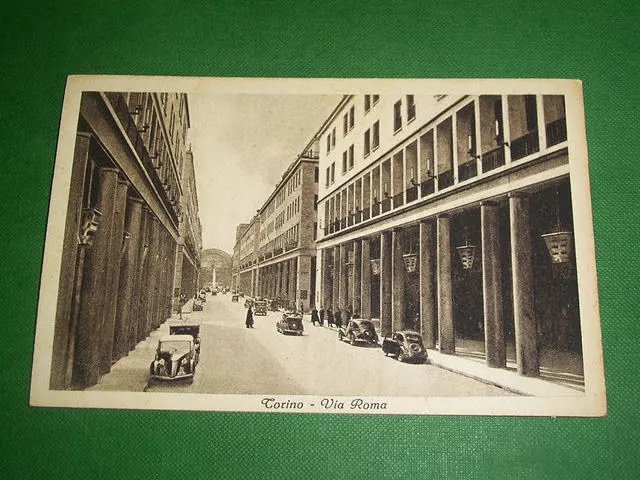 Cartolina Torino - Via Roma 1930 ca