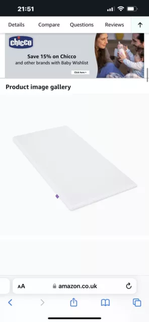 Crib mattress cheap 80.5 x 51