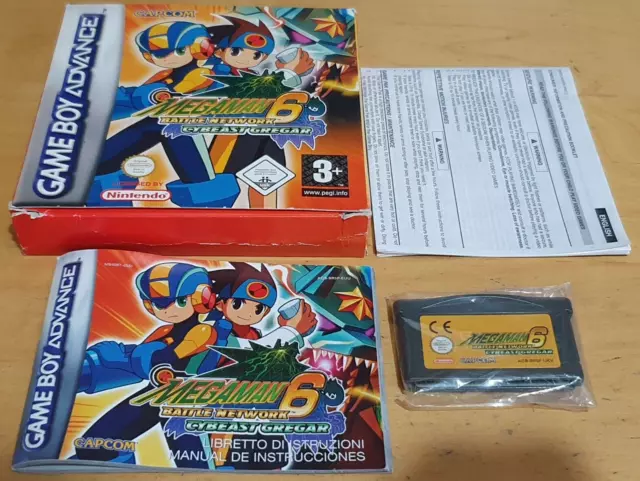MegaMan Battle Network 6 Cybeast Gregar For Nintendo Game Boy Advance GBA Rare