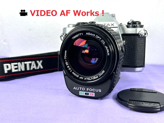 Vidéo  [ près De Mint ] Pentax ME F 35mm Reflex Caméra à Film Avec / Af Zoom