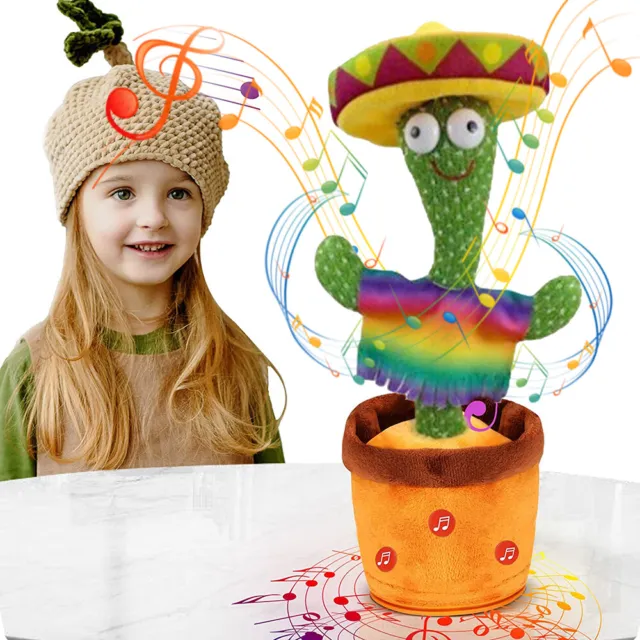Talking Toy Dancing Cactus Doll Repeat Speak Sound Record Re Kids Birthday Gift