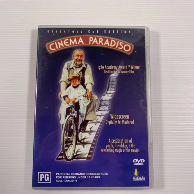 Cinema Paradiso (DVD, 1988 Director's cut) Italian with English subs Region all