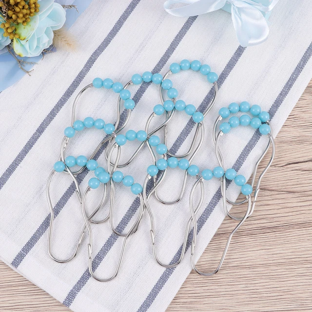 12 pz ganci decorativi ganci per tende in plastica acciaio inossidabile