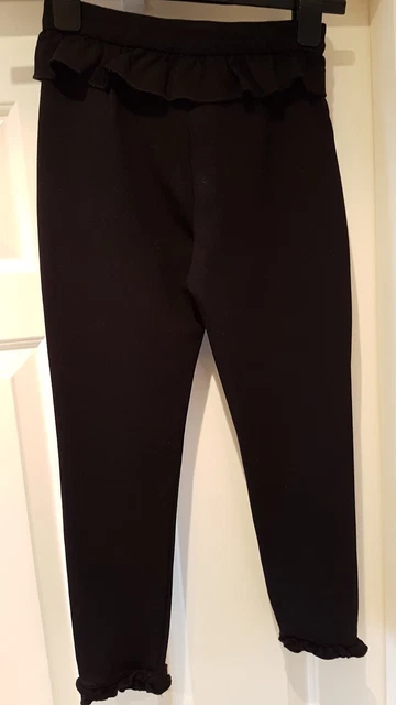 Bellissimi pantaloni anteriori River Island cerniera colore nero età 9/10 anni 6