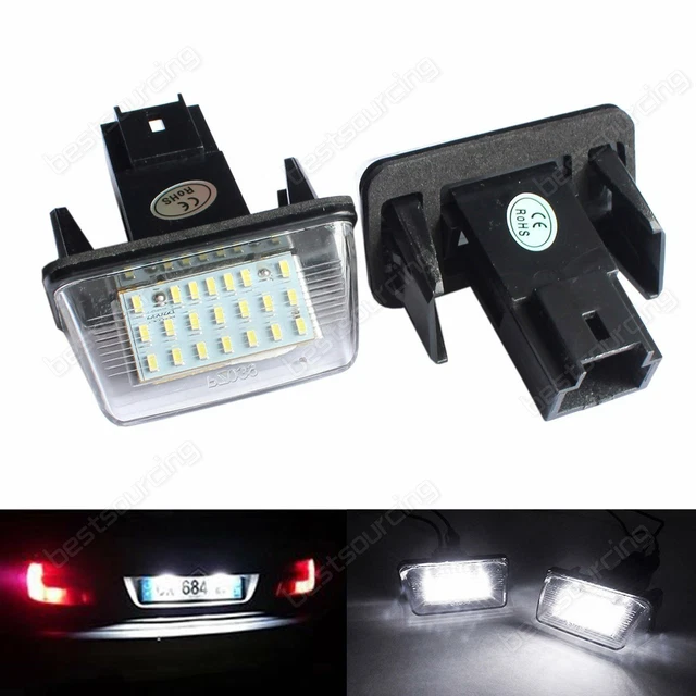 2 Feux De Plaque D'immatriculation LED Canbus Pour Seat Ibiza 6K/6L (1999-2008) - 6000K - Neuf