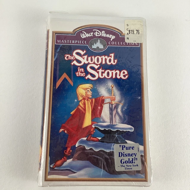 DISNEY SWORD IN The Stone VHS Tape Masterpiece Collection Vintage New