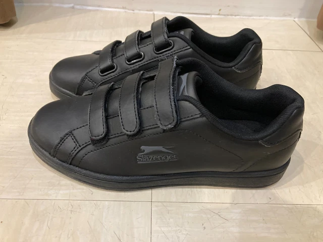 Slazenger Ash Strap Trainers Mens Black (UK5.5-EU38.5)