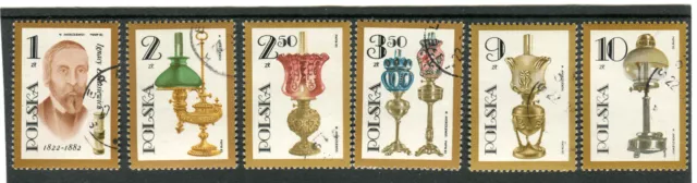 Briefmarken, Polen, Polska, Kpl Satz, Öllampen, Fi 2651-56, 1982, gestempelt