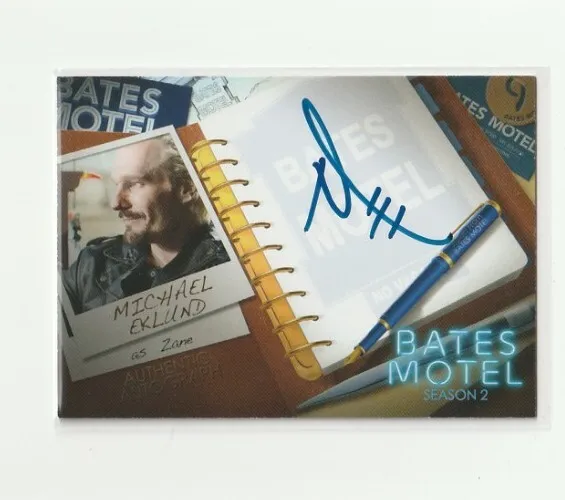 Bates Motel Auto Michael Eklund As Zane 2016 Breygent Psycho Autograph #Ame1