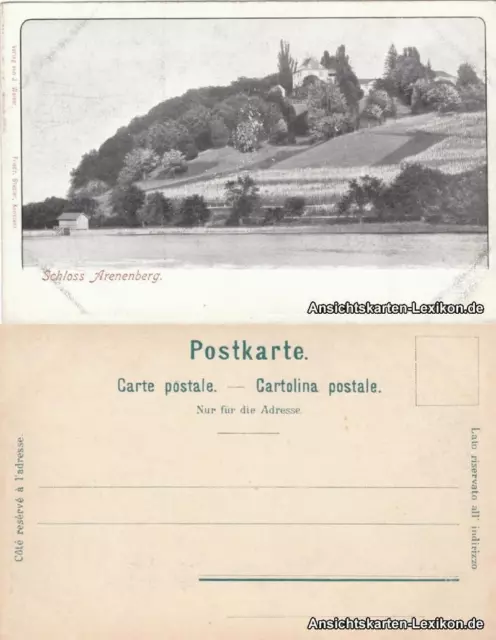 Ansichtskarte Salenstein Partie am Untersee - Schloß Arenenberg 1905