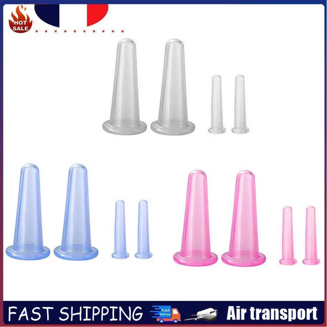 4Pcs Beauty Health Household Suction Cup Silicone Health Care for Body Neck Face