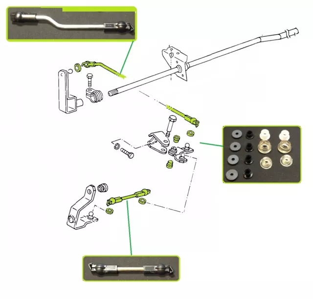 Reparatursatz Schaltung  VW Golf 1 Cabrio Jetta I Scirocco