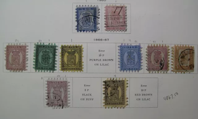 FINLAND Mint/Used Collection 1856-1940 on Scott album pages HIGH CAT RZ 3