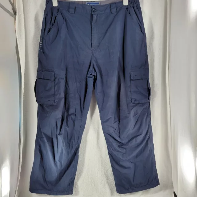Mountain Life Mens Trousers Size 38 Waist 29 Leg Lined Navy Blue Outdoors
