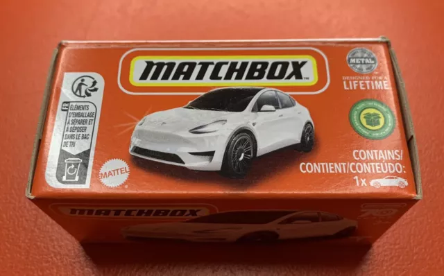 2024 MATCHBOX #53 - Tesla Model 3 (New - White - Power Grab - Unopened –  Toy Car Box