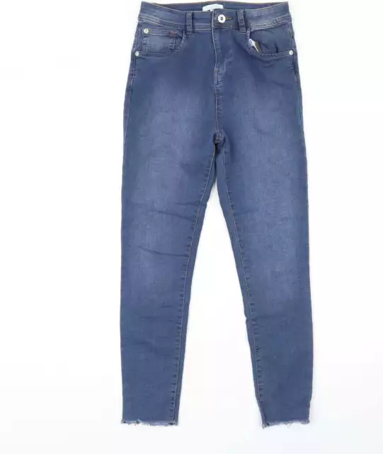 Jeans skinny blu per ragazze zoo cotone taglia 12 anni bottoni regolari