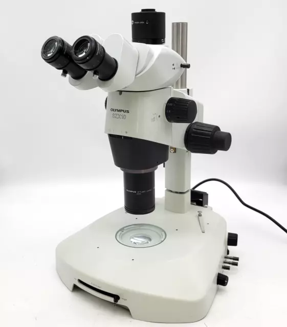 Olympus Stereo Microscope SZX10 with Trinocular Head and Transmitted Light Stand