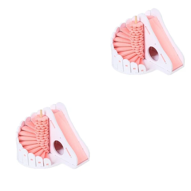 2 Pieces Bambus Hamsterspielzeug Und Zubehör Für Kleine Haustiere