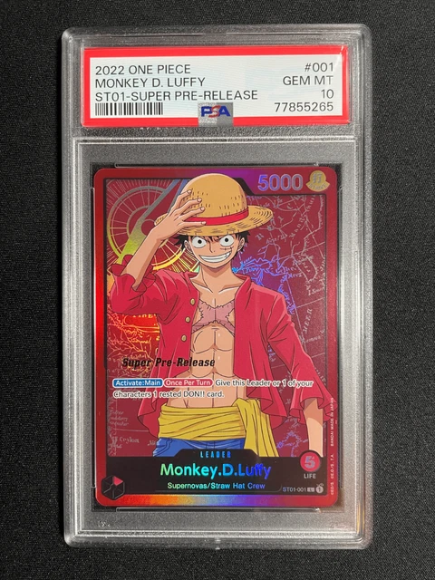 Straw Hat One Piece Card - Monkey D. Luffy ST01-001 Leader