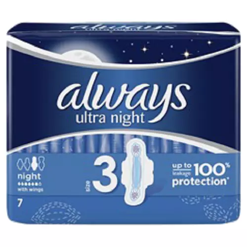 Always Ultra Night With Wings Size 3 Pack Of 7