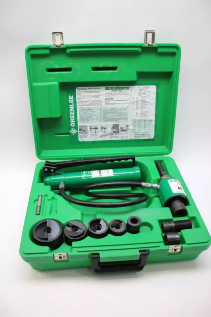 GREENLEE 7306SB 1/2" - 2" Slug Buster Knockout Punch and Hydraulic Driver Set