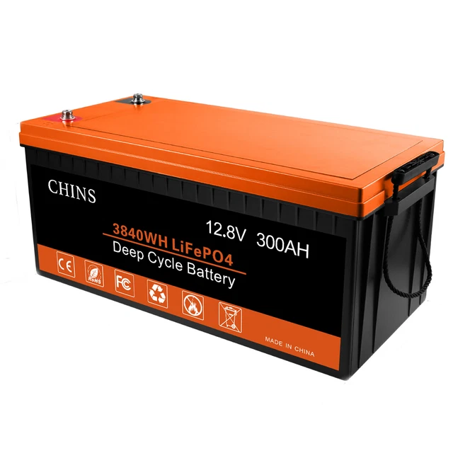 LIFEPO4 LITHIUM BATTERY 12V 300AH Deep Cycle Lithium Battery for RV