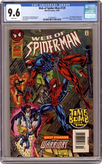 Web of Spider-Man #129N Butler Newsstand Variant CGC 9.6 1995 4116924024